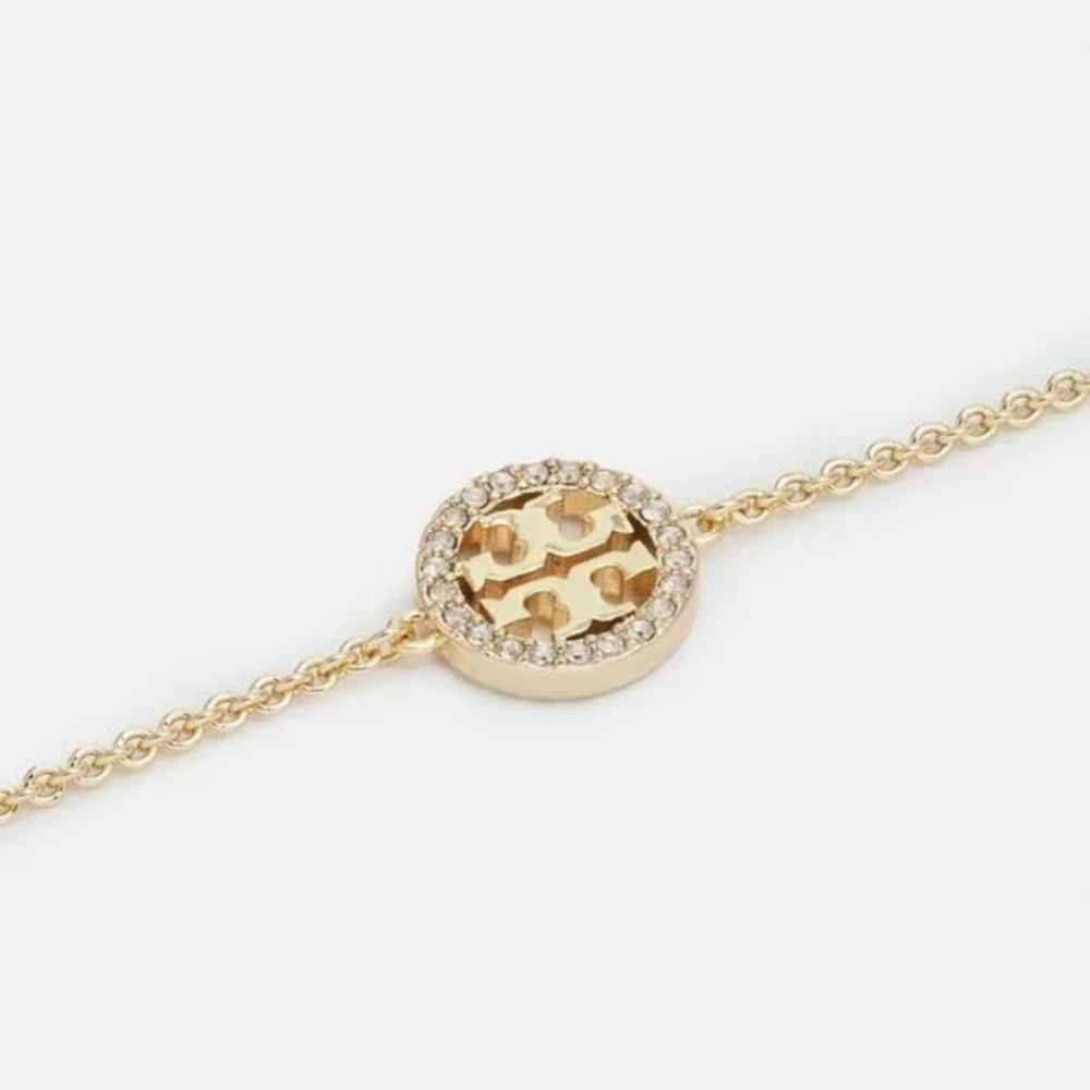 COPY - Tory Burch Miller Pave Necklace in Gold